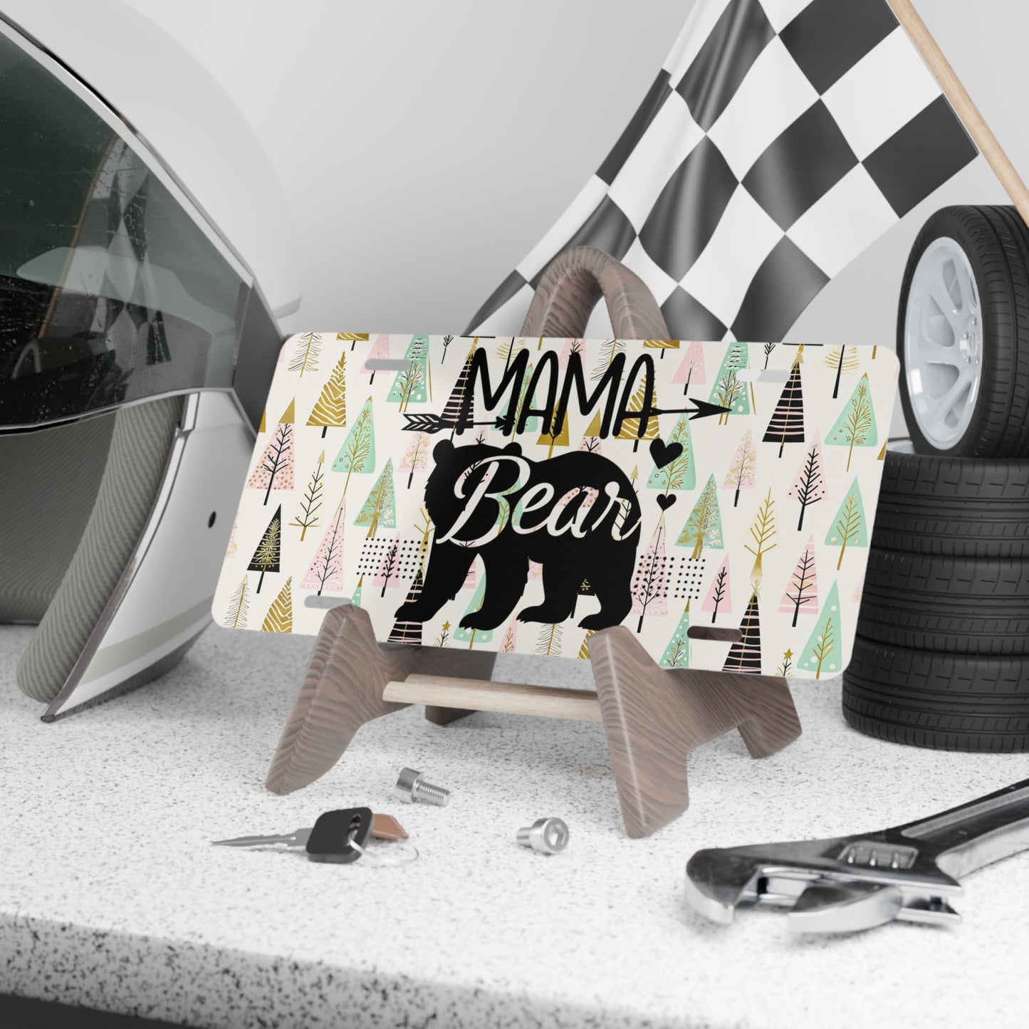 "Mama Bear" Front License Plate